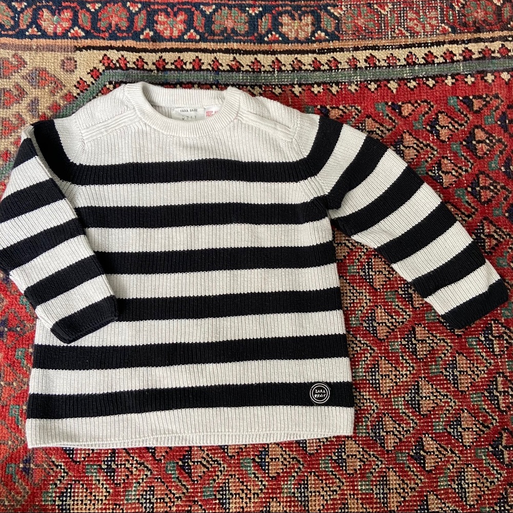 Zara Baby 2-3T Knit Striped Sweater